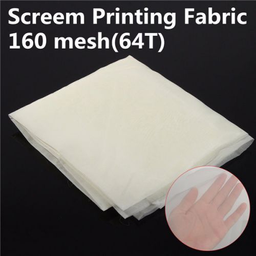 160m 64t white polyester silk screen printing strong fabric sheet 160 mesh count for sale