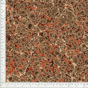 Hand Marbled Paper for Bookbinding and Restoration 48x67cm 19x26in Series d392