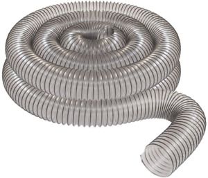 4&#034; x 20&#039; CLEAR PVC DUST COLLECTION HOSE BY PEACHTREE WOODWORKING PW376