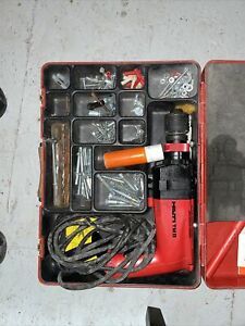 Hilti TM 8 Hammer Drill Red with Case and Extra Bits.  Good Condition
