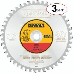 DeWalt DWA7766 7-1/4&#034; 48T Ferrous Metal Cut Blade 5/8&#034; Arbor - (3Pack)