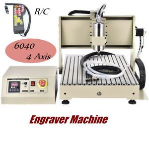 USB 4Axis 1.5KW VFD CNC 6040 Router Engraver Drilling/Milling Machine w/ Remote