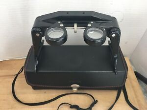 Excellent  Abrams Corp. 2-4 Stereoscope Model CB-1. USA Made Complete with Case