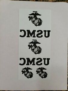USMC TRANSFER PAPER IRON-ON 1 SHEETS with 2 Utility Iron-Ons &amp; 2 EGAs for cover.
