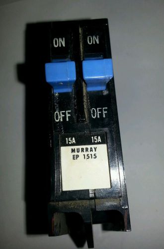 Murray 15 amp tandem twin circuit breaker type ep 1515 obsolete circuit breaker for sale