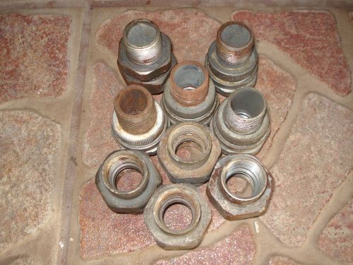 9 Male-Female Electrical Union Exp Proof Steel Coupling Bushings Straight 3/4&#034;