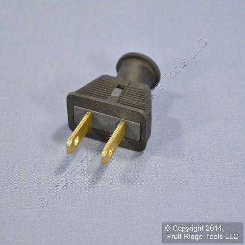 Pass and Seymour Black Straight Blade Male Plug Cord End 15A 125V 1-15P 183-BK