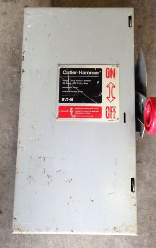 New Cutler Hammer 30 Amp 600 V 2P Fusible Disconnect Switch DH261UGK