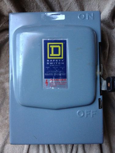 Sqaure D Safety Switch D222n Series C2 60 Amp 240 Vac Never Used