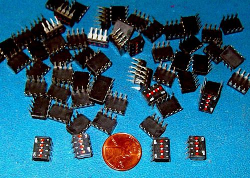 APPRX 100PC LOT 4 POSITION DIP SWITCH