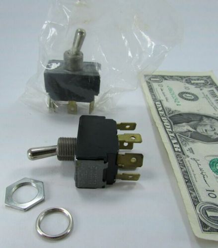 Lot 2 cutler hammer toggle switches on-on 2-pole 7592k9 nsn 5930-01-091-9732 for sale