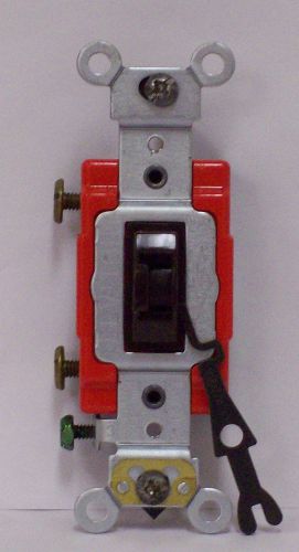 Leviton 20a toggle locking single pole switch 1121-2l for sale
