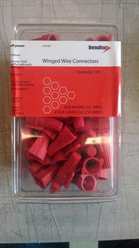 100pk DiversiTech Twist-on Wire Nut Connectors #18 - #8 AWG 300V