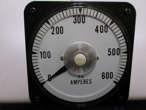 Arga Controls  AC Amperes Meter Gauge 0-600 Amperes, Ammeter NEW