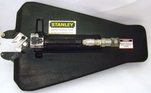Used stanley hydraulic cable, hose cutter up to 1 7/8&#034; cracked plastic. for sale