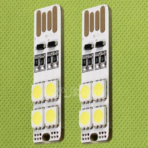 2pcs icsi006a usb light board pure white 5050 smd led double-sided usb interface for sale