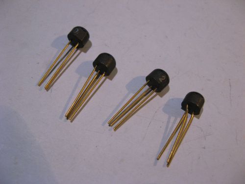 Qty 4 2N3640 Silicon Transistor Glob-Top - Vintage NOS