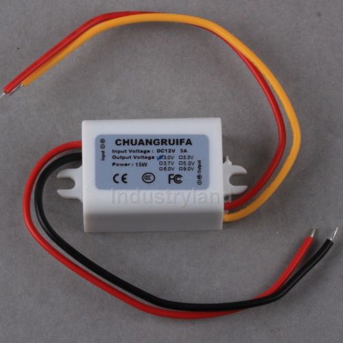 DC/DC 15W 3A Converter 12V Step Down to 9V Waterproof Power Supply Module FKS