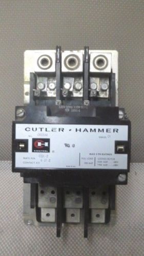 CUTLER HAMMER CONTACTOR 350 AMP 600 VAC 3 PHASE 120V COIL MODEL C832LN1