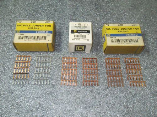 (v48-3) 1 lot of 30 nib square d 9080-gh-71 six pole jumpers for sale