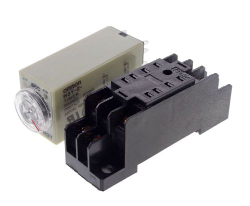 220v h3y-2 power on time delay relay solid-state timer max  10s dpdt socket for sale