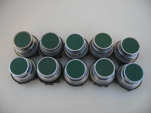 Ersce (Bremas) 30PR3 green 30MM Panel Mounted Pushbutton Switch - New Lot of 10
