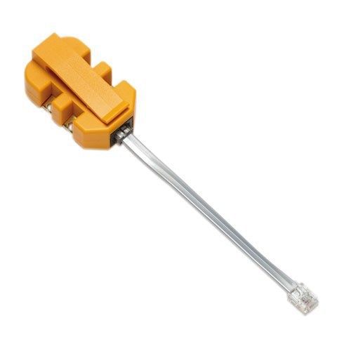 Fluke networks &#034;banjo-6&#034; 10220-100 6-wire in-line modular adapter with k-plug for sale