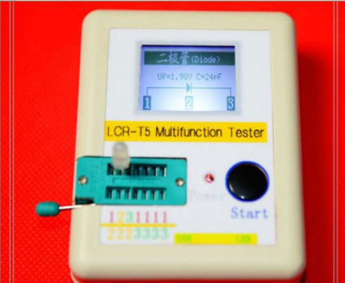 Esr meter transistor tester diode triode capacitance mos + case + li-ion batter for sale