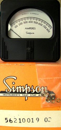 SIMPSON FS 133 DIRECT CURRENT 2 POLE 800 AMPERES GAUGE 56210019 02