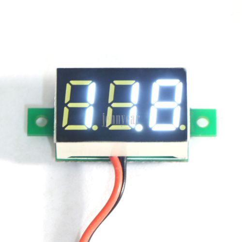 DC 3.00-32V Digital 12 Volt Meter Auto Gauge Voltmeter Voltage Measure White LED