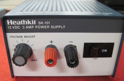 Heathkit variable power supply 0-12 v 3 amps model sk 101 for sale