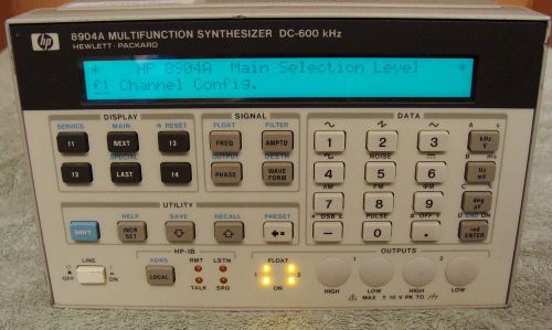 Hp - agilent 8904a multifunction synthesizer w/opts 002 &amp; 004!  calibrated ! for sale
