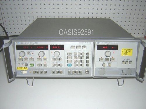Hp/agilent 8350b sweep oscillator with 83590a plug-in 2-20 ghz &amp; manuals for sale