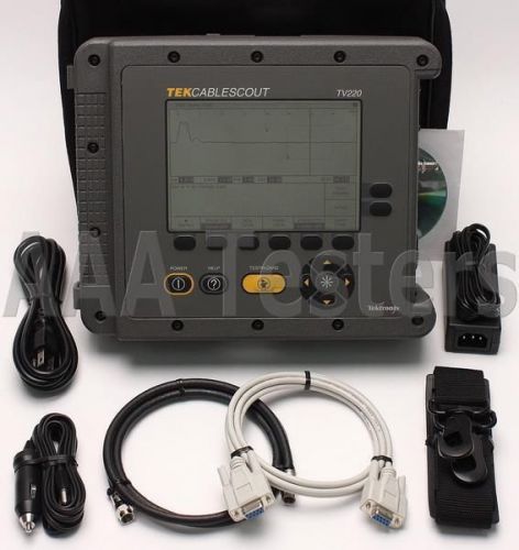 Tektronix GreenLee CableScout TV220 Coax CATV TDR Cable Tester TV-220