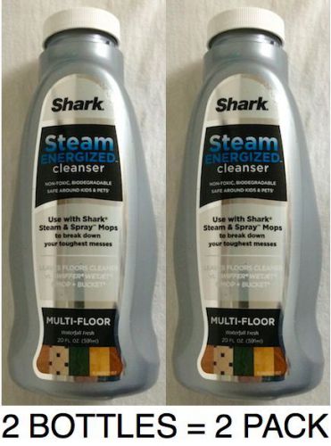 LOT OF 2 SHARK MULTI FLOOR CLEANSER 20 FL OZ EA (2 PACK) FOR SHARK STEAM &amp; SPRAY