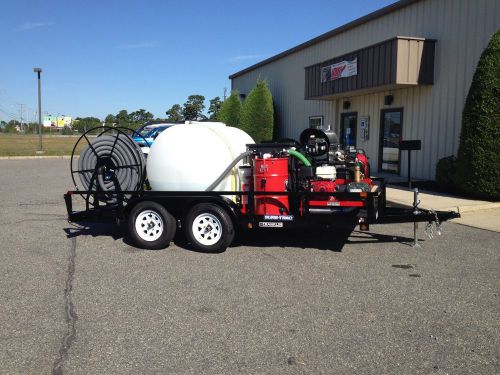 Waste water reclaim trailer w/ hot water pressure washer-power washer for sale