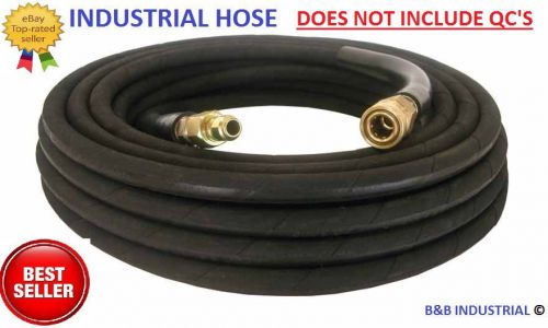 Pressure Washer Hose 50&#039; w/o Couplers - 4000 PSI 50 FT Wire Braid FREE SHIP