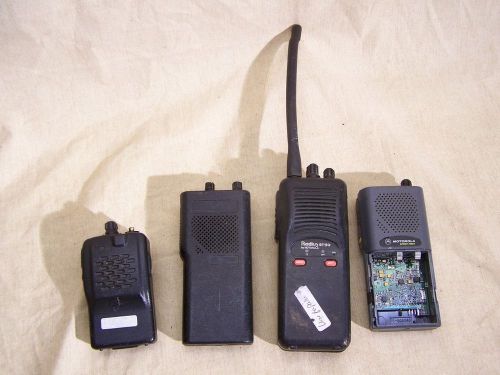 Lot of hand held 2-way radios for parts or repair or working? vertex radius sp50 for sale