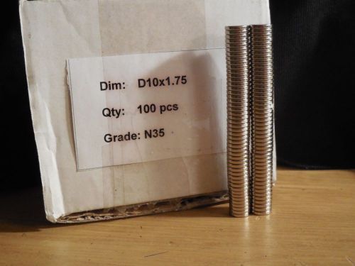 229 Super Strong Neodymium Magnets: Discs 10 mm &amp; 20 mm Rectangle 15 x 10 mm