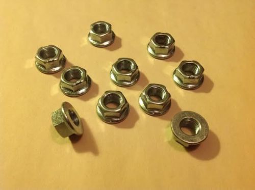 3/8&#034;-24 top lock flange nut - fine thread - 10 pieces for sale