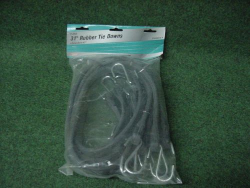 6 Piece 31&#034; rubber tie Downs straps bungee cord tarp Champ 7-255