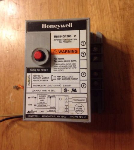 Honeywell R8184G 1286 Oil Burner Primary Control Will Replace R8184g4009