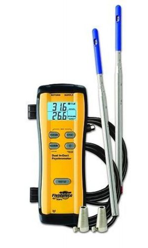 Fieldpiece sdp2 wireless dual in-duct psychrometer sdp2 works with sman4 or hg3 for sale