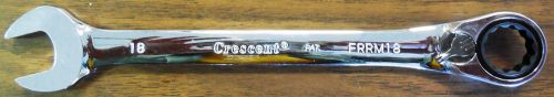 CRESCENT FRRM18 18mm Chrome Ratcheting Combination Wrench, Excellent Condition