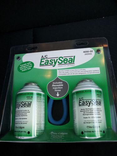 2 can kit nu-calgon a/c easyseal refrigerant leak sealer treats up to 5 tons for sale