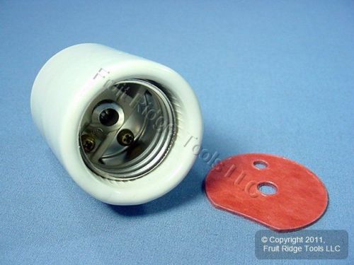 Leviton porcelain side outlet lamp holder light socket keyless 660w 250v 10091 for sale