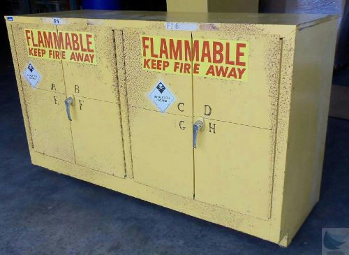 44-Gallon Flammable Liquids Safety Storage Cabinet 2474 25&#034;x60&#034;x38&#034;