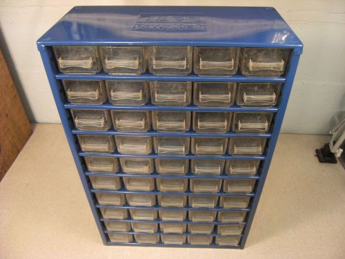 Vintage 50 drawer Powrkraft metal storage cabinet