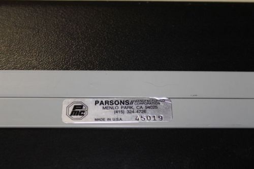 Parsons storage carry case black w/ padded interior 22 x 14.5 x 11.5