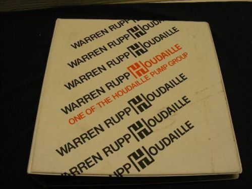 1980&#039;s warren rupp houdaille pumps catalog information, sales, bullentins, guide for sale